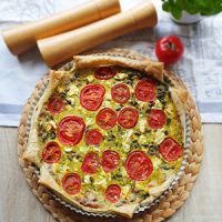 Tarte mit Spinat